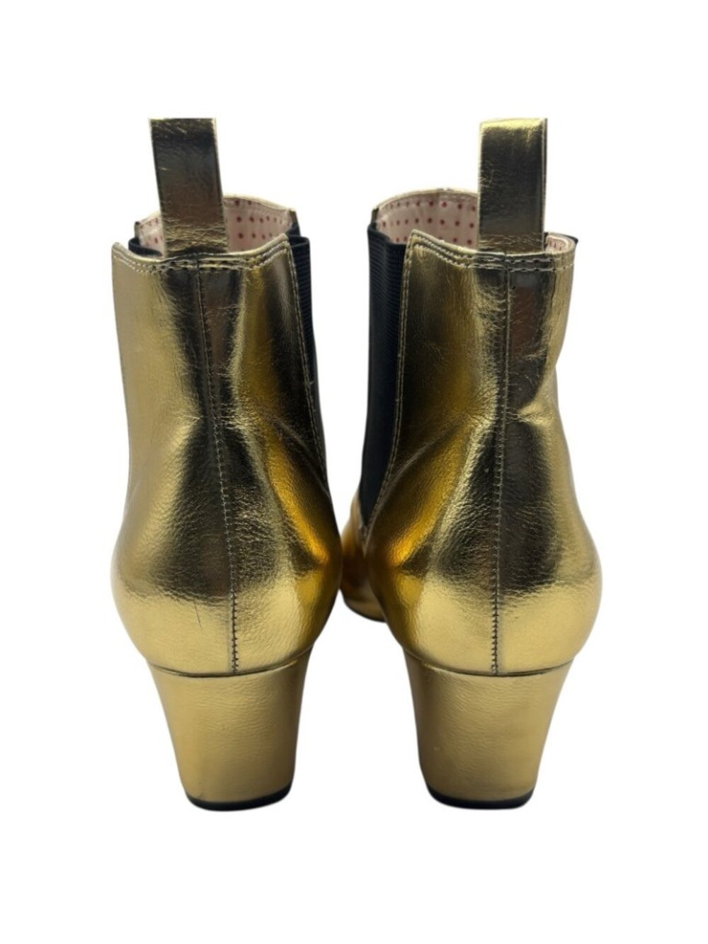 But Another Innocent Tale Ankle Boots, Heels B.A.I.T Women’s Size 10 Gold - Picture 6 of 16